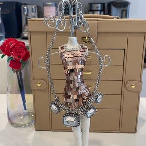 Rhinestone Charm Necklace